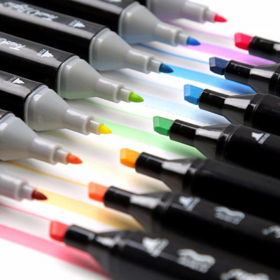 Скетч маркери SKETCHMARKER 40 кольорів Набір двосторонніх маркерів на спиртовій основі для художника