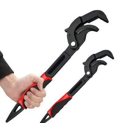 Набір трубних швидкозатискних ключів 2шт Professional Tools набір універсальних розвідних ключів з крюком