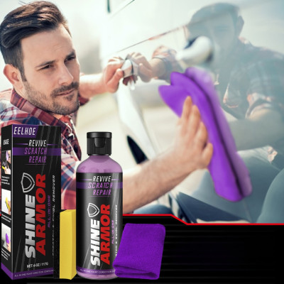 Паста для ручной полировки авто Shine Armor 3в1 Полироль против царапин для кузова автомобиля