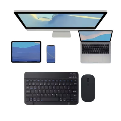Акумуляторна клавіатура з мишкою Mouse&Keyboard Kit бездротовий комплект для ноутбука телефону планшета