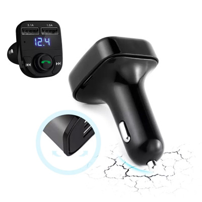 Авто FM трансмітер Блютуз Модулятор гучномовець MP3 ЮСБ для авто Earldom ET M29 2 usb чорний
