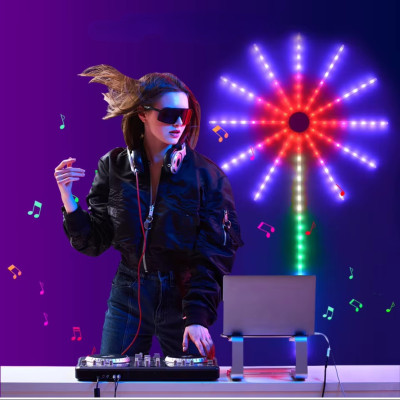 Світлодіодна RGB стрічка з динамічними режимами Світлодіодне освітлення USB на самоклейці з пультом