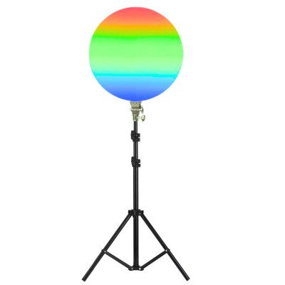 Світлодіодна кругла лампа RGB-LED Fill Light GS-450 кольорова 45см з пультом та штативом 2м для студійної зйомки