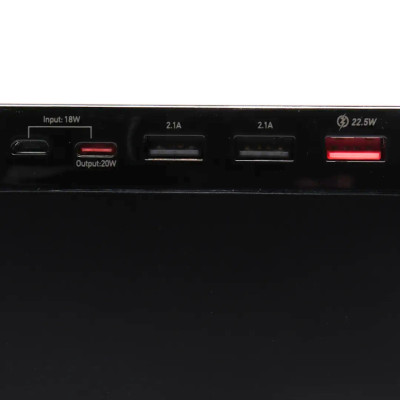 Повербанк 75000 mAh зі швидкою зарядкою та дисплеєм hoco J94 універсальний зарядний пристрій 22.5W USB Type-C micro USB