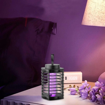 Электрическая ловушка для насекомых Electric Shock Mosquito Лампа уничтожитель от комаров