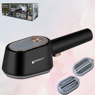Ручний відпарювач 1500 Вт Hoffmans Electronics HM-9054 Вертикальна праска парогенератор для одягу Чорний