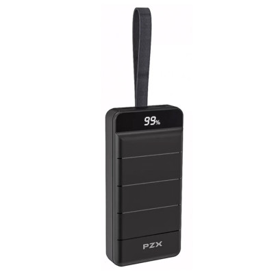 Повербанк 30000 mAh power bank PZX V25 швидка зарядка для телефону USB Type-C micro USB Lightning