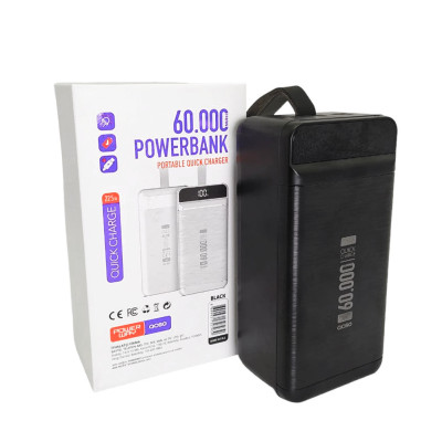 Powerbank 60000 QC60 Micro USB Type С Lightning з ліхтариком Зарядка повербанк 60000 mAh