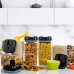 Набор герметичных контейнеров пластиковых Food storage 6 шт Органайзер для хранения сыпучих продуктов и круп