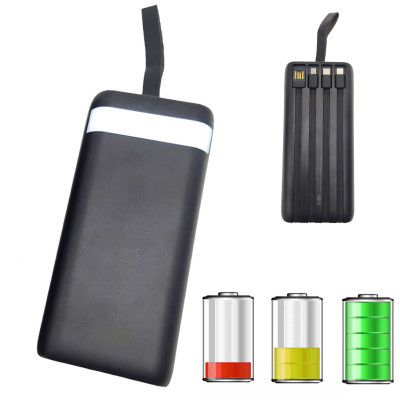 Повербанк KP 30000 mAh Power bank портативний зарядний пристрій для телефону Micro USB Type C USB Lightning