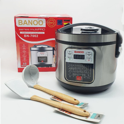 Мультиварка Пароварка Banoo 48 програм для кухні Багатофункціональна на 6 л 1500Вт і лопатка ополоник BN-7002