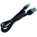 USB кабель для швидкої зарядки мікро юсб S-45 для телефону і передачі даних miсro USB Провід плетений 1м