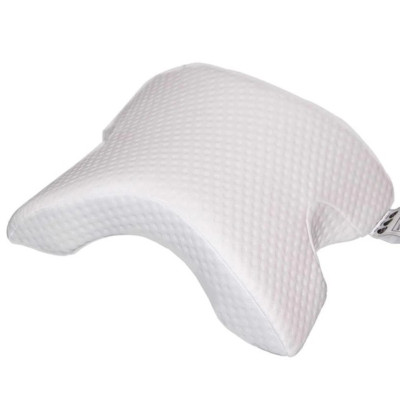 Ортопедична Подушка тунель з пам'яттю Memory Foam Pillow з тунелем для руки для шиї з піною Біла
