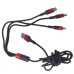 Кабель USB для зарядки телефону 3в1 Typec Micro Lightning провід швидка зарядка плетений 120см