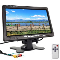 Монитор TFT LCD для камеры заднего вида цветной с пультом автомобильный экран 7