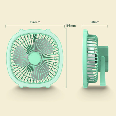 Портативний міні вентилятор з лампою Fill Light Fan акумуляторний охолоджувач від USB з підсвічуванням