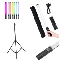Набір блогера для фото і відео Лампа LED для Селфі Stick RGB з штативом 2м і пультом