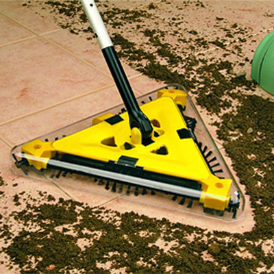 Електровіник Twister Sweeper електрощітки Ручний електричний турбовеник Твістер Свипер Жовтий трикутний
