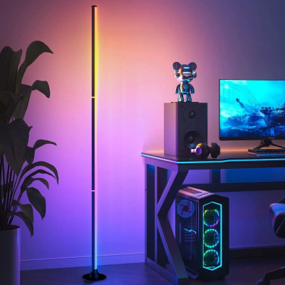 Світлодіодні LED торшери RGB світильники підлогові збірні Лампи з пультом регулюванням яскравості та синхронізацією музики