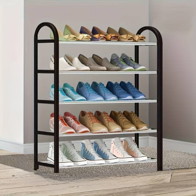 Органайзер полиця для взуття компактна Shoe Rack 8807 Стелаж для зберігання на 5 ярусів 72х42х19