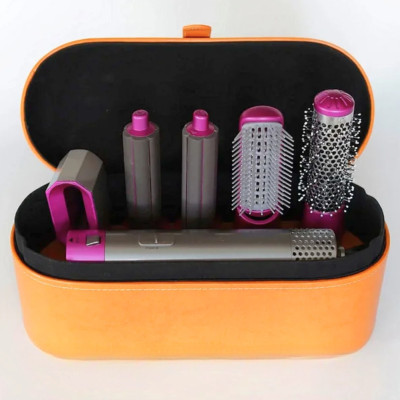 Фен щітка в подарунковій коробці HAIR BRUSH 5 в 1 стайлер з насадками для завивки та укладання волосся