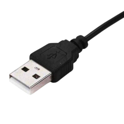 Кабель живлення дріт для WI-FI роутера 5V USB DC шнур від повербанку чорний