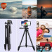Штатив тринога для камери Tripod 3120A з кріпленням для телефону 102 см алюмінієвий з вбудованим рівнем