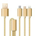 Універсальний кабель розгалужувач 3в1 usb TYPE C lightning для iphone швидка зарядка для телефону