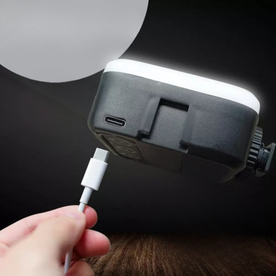 Накамерный беспроводной видеосвет LED Video Light M-88 аккумуляторная мини лампа с прищепкой для фото и видеосъёмки