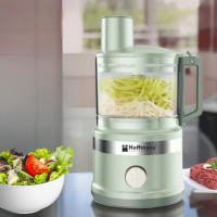 Кухонный измельчитель овощерезка Hoffmans Electronics HM-2076 Универсальный Комбайн для кухни 1000W Мятный