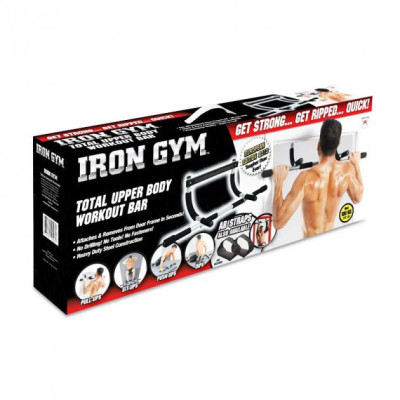Домашній турнік тренажер бруси в дверний проріз Iron Gym 3в1 Айрон Жим