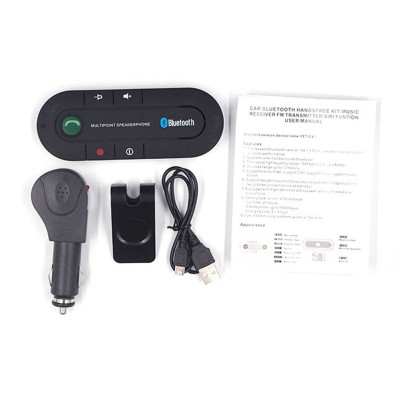Комплект гучномовця Lesko Car Kit Bluetooth спікерфон Bluetooth гарнітура для авто Hands free
