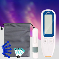 Глюкометр електронний JZK-206 для вимірювання рівня цукру в крові з ланцетами та тест-смужками портативний