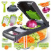 Овочерізка мультислайсер з насадками 14в1 Veggie Slicer тертка багатофункціональна нарізка овочів і фруктів