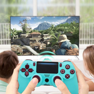 Джойстик DualShock 4 Berry Blue бездротовий багатофункціональний геймпад для PS4 бірюзовий