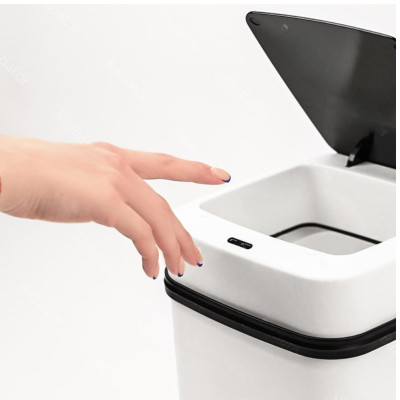 Мусорное ведро сенсорное с автоматической крышкой 10л Sensor Trash Box умное смарт на батарейках для кухни