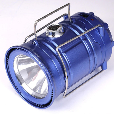 Ліхтар ручний SH 5800T із зарядкою від USB 1W лампа 6LED компактна на сонячній батареї