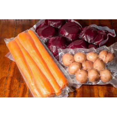 Пакети для вакууматора 20х25 см гофровані для продуктів Вакуумні пакети для вакуумного пакувальника 25 шт