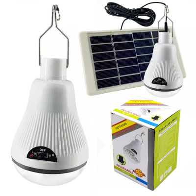 Лампа акумуляторна Solar Led Light GR 020 світильник із сонячною панеллю ліхтар світлодіодний на гачку