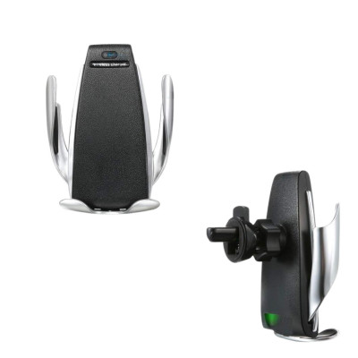 Тримач для телефону в машину з бездротовою зарядкою Car Wireless Charger S5 автоматичний сенсорний