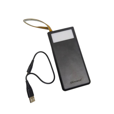 Повербанк 20000 mAh Power bank QX PD 20 зовнішній акумулятор зарядний пристрій для телефону з ліхтариком