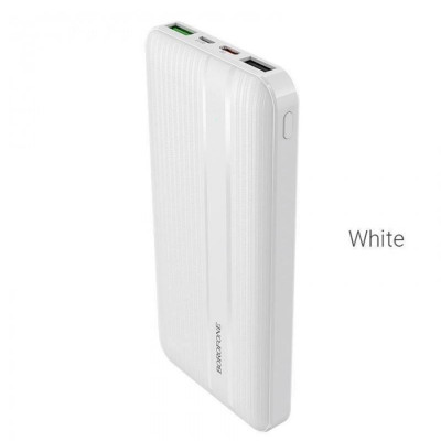 Power bank 10000 mAh BOROFONE білий портативний зовнішній акумулятор універсальний зарядний пристрій повербанк usb Type-C