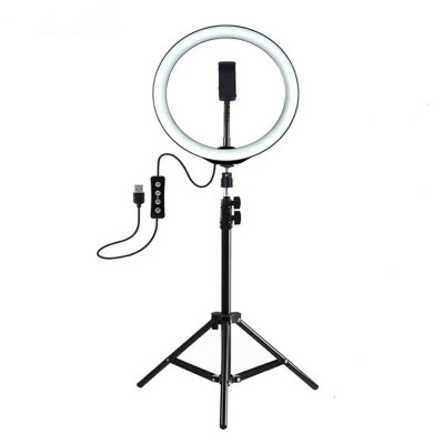 Кільцева LED лампа зі штативом 2м Ring fill Light 30 см світлодіодна від USB селфі кільце з пультом на шнурі