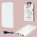 Повербанк Power Bank S-link 10000 mAh Зовнішній акумулятор з дисплеєм Білий