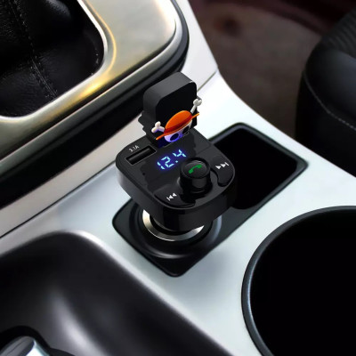 Авто FM трансмітер Блютуз Модулятор гучномовець MP3 ЮСБ для авто Earldom ET M29 2 usb чорний