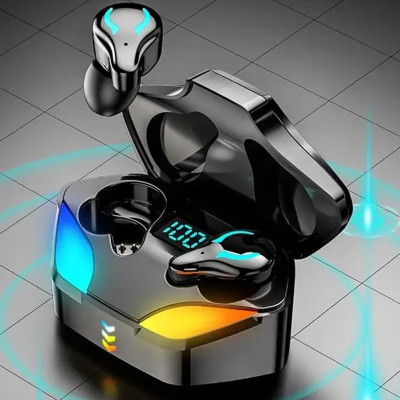 Ігрові навушники Х1 Blutooth бездротові RGB з підсвічуванням та мікрофоном два режими відтворення