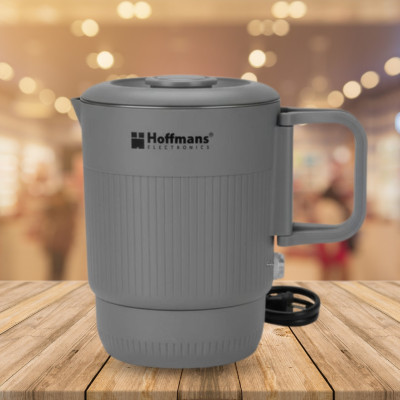 Електричний чайник складаний 800мл Hoffmans Electronics HM-2560 Дорожній швидкозакипаючий 3в1 чайник каструля чашка 1200W Сірий