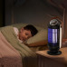 Аккумуляторная лампа ловушка для насекомых с дисплеем BG-008 Electric Shock Mosquito Lamp Антимоскитная лампа приманка для комаров