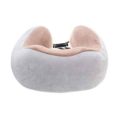 Массажная подушка подкова с эффектом памяти и вибрацией Upgrade Vibration Pillow виброподушка массажер