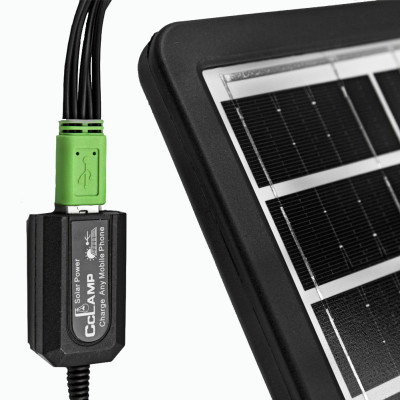Сонячна панель портативна LAMP 4W CL 639 похідна зарядка від сонця складна туристична